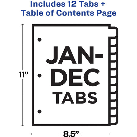 Avery® Table 'N Tab Monthly Divider Set - Alternate-Image4
