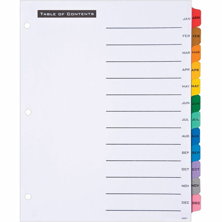 Avery® Table 'N Tab Monthly Divider Set - Alternate-Image1