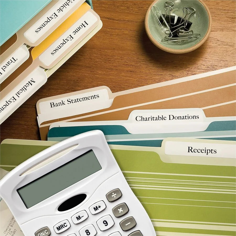 Avery TrueBlock File Folder Labels: Matte White Inkjet/Laser 1800 Labels - Filing