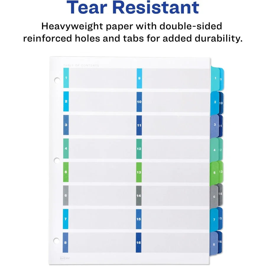 Avery Two-Column Table Contents Dividers: Organize with Ease - Index Divider