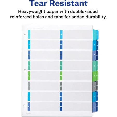 Avery Two-Column Table Contents Dividers: Organize with Ease - Index Divider