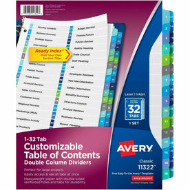 Avery Two-Column Table Contents Dividers: Organize with Ease - Index Divider