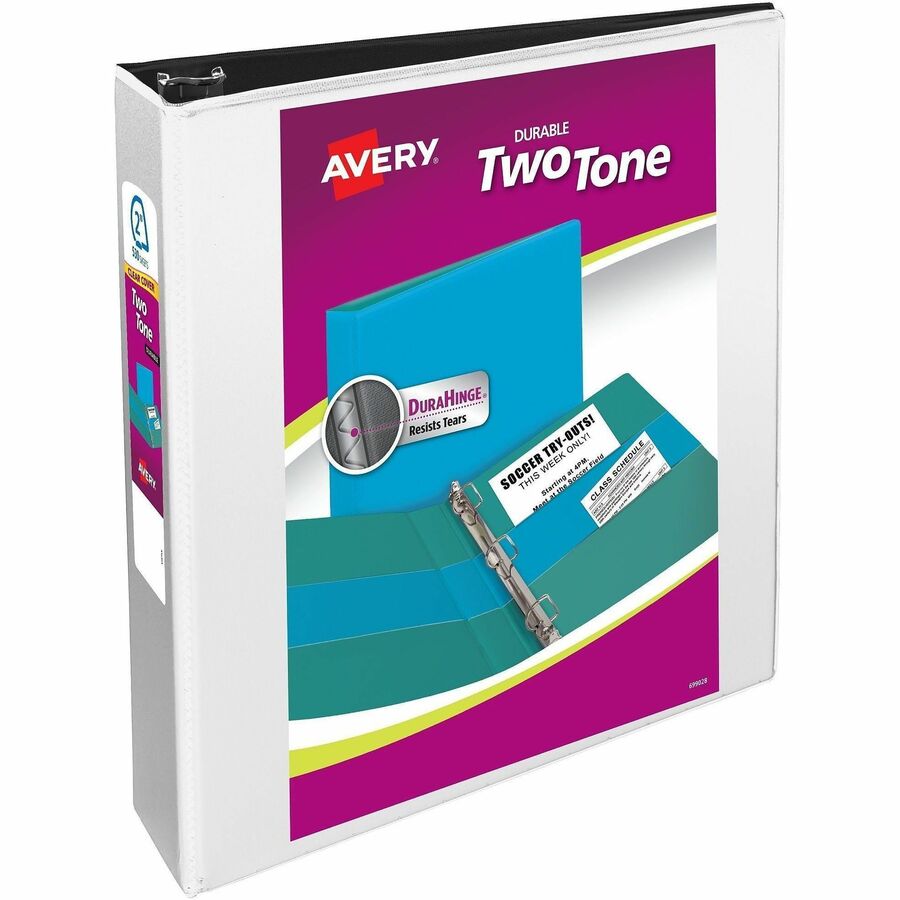 Avery Two-Tone Binder, 2 Inch Slant Rings, Color Will Vary (17236) - Alternate-Image1