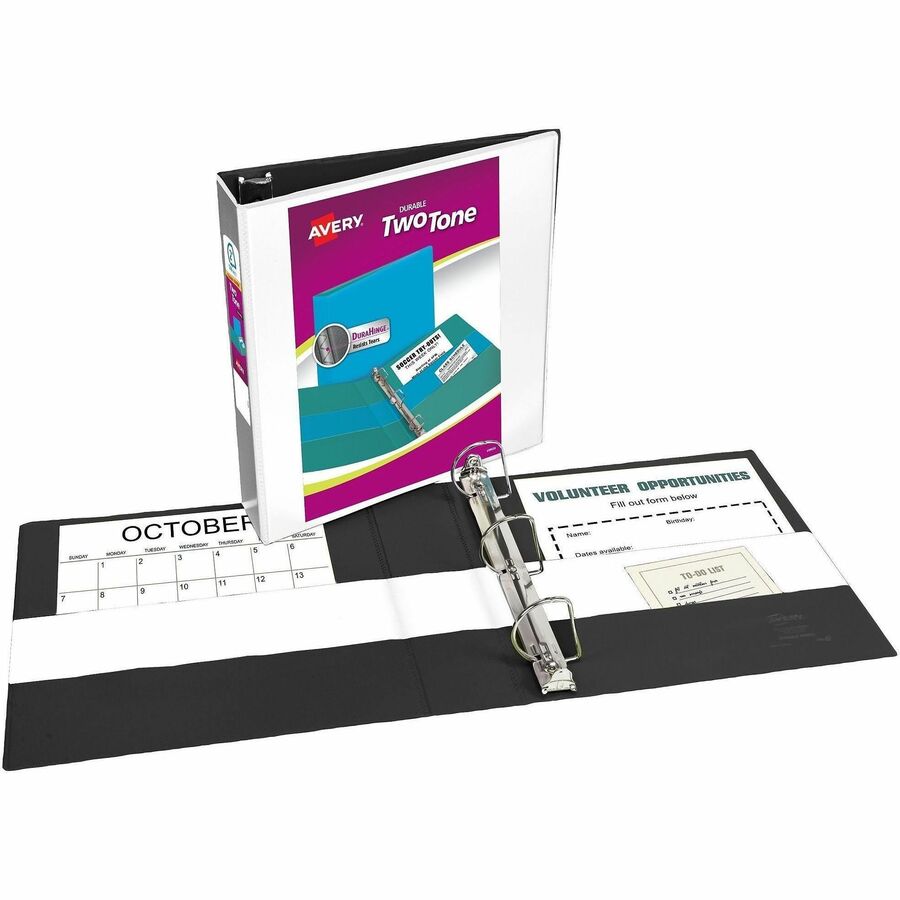 Avery Two-Tone Binder, 2 Inch Slant Rings, Color Will Vary (17236) - Alternate-Image2