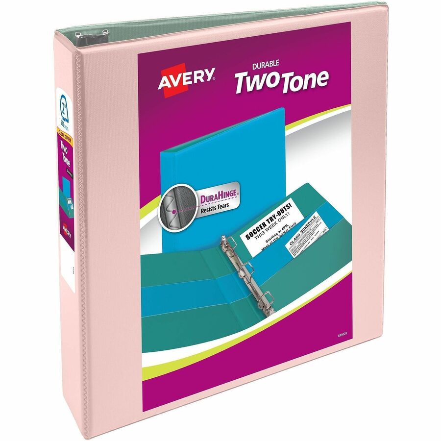 Avery Two-Tone Binder, 2 Inch Slant Rings, Color Will Vary (17236) - Alternate-Image4