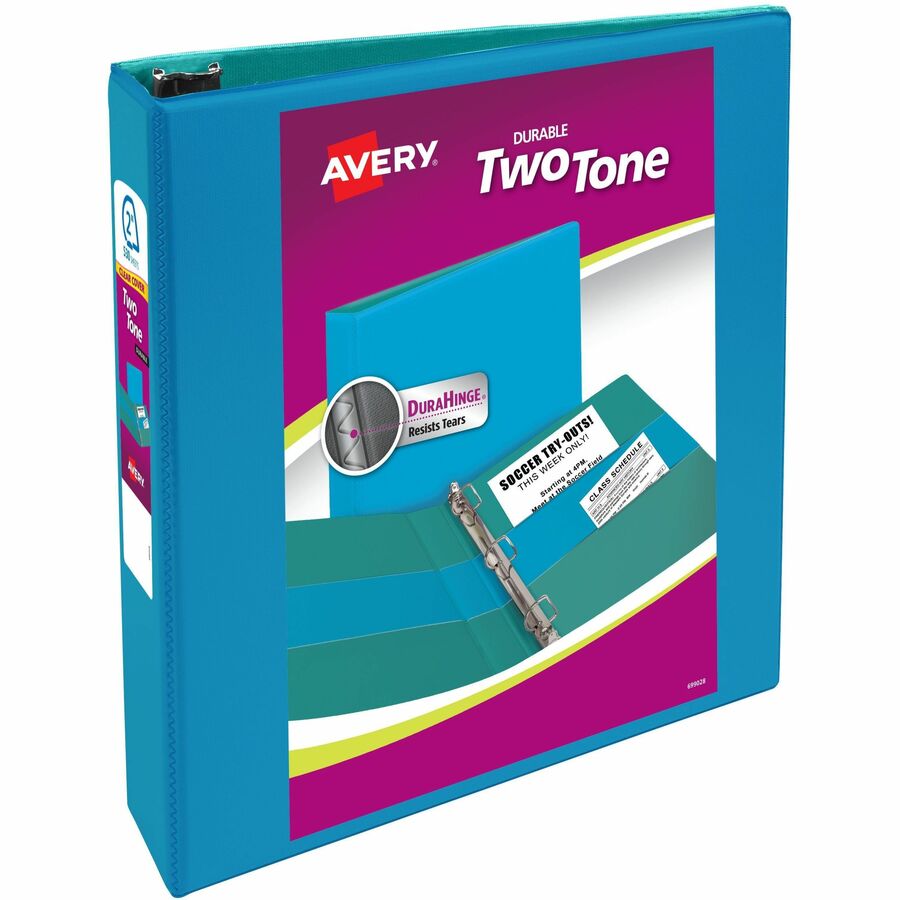 Avery Two-Tone Binder, 2 Inch Slant Rings, Color Will Vary (17236) - Alternate-Image7