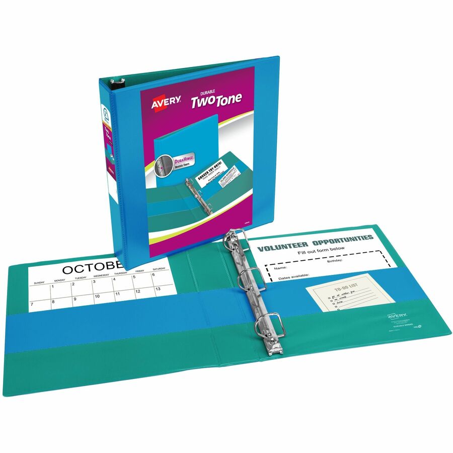 Avery Two-Tone Binder, 2 Inch Slant Rings, Color Will Vary (17236) - Alternate-Image8