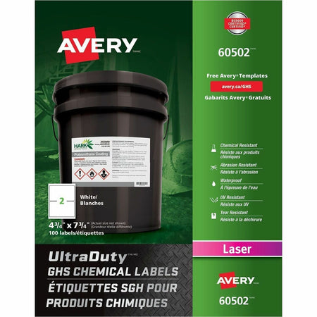 Avery UltraDuty GHS Chemical Labels - 1500