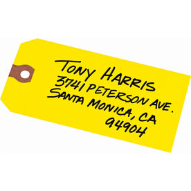 Avery Unstrung Shipping Tags: 11.5 pt. Stock 4-3/4’’ x 2-3/8’’ Yellow Hang Tags - & Tickets