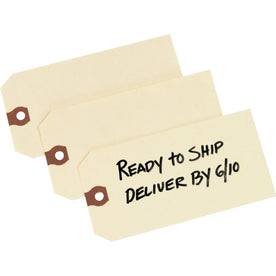 Avery Unstrung Shipping Tags: 11.5 pt. Stock 5-1/4’’ x 2-5/8’’ - 1000 Manila Hang Tags - & Tickets