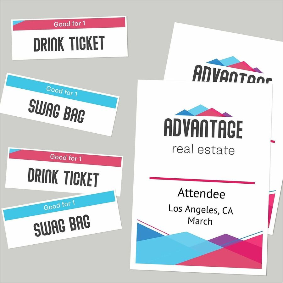 Avery® Vertical Name Badge and Ticket Insertsfor Laser and Inkjet Printers - Alternate-Image4