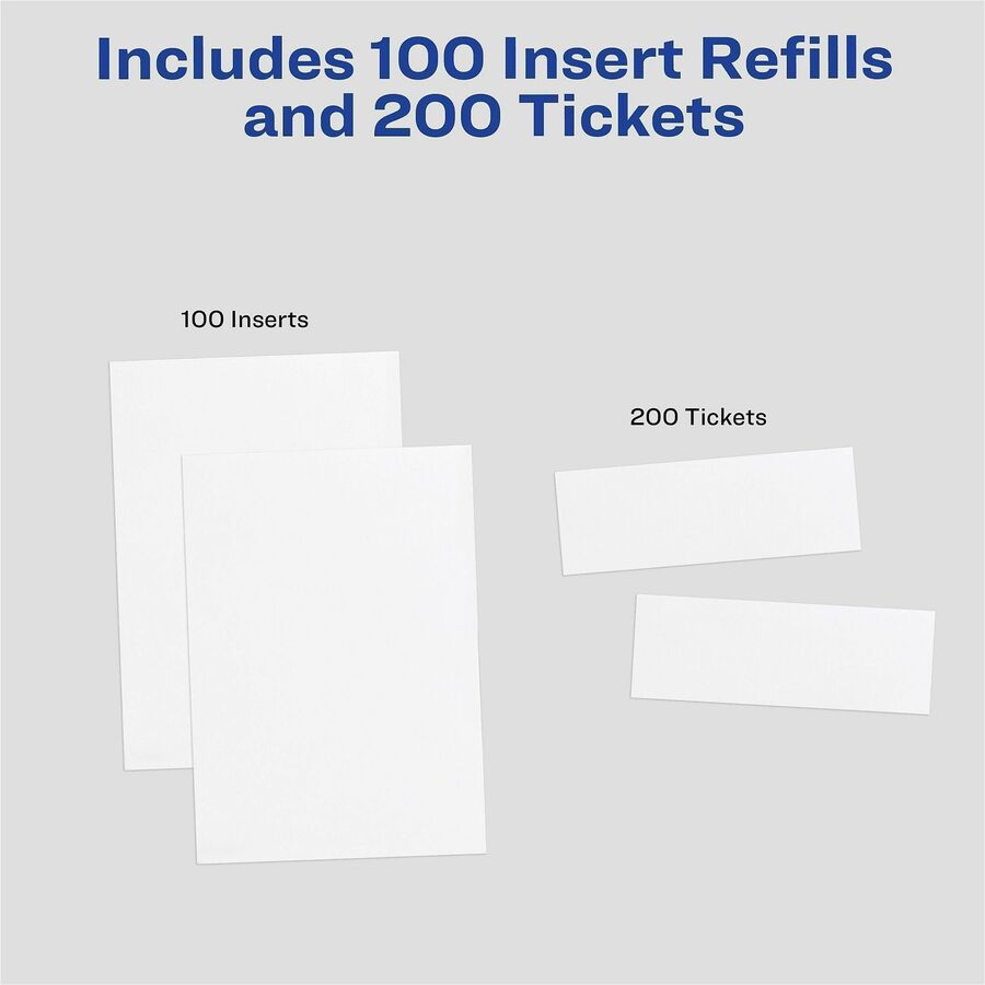 Avery® Vertical Name Badge and Ticket Insertsfor Laser and Inkjet Printers - Alternate-Image2