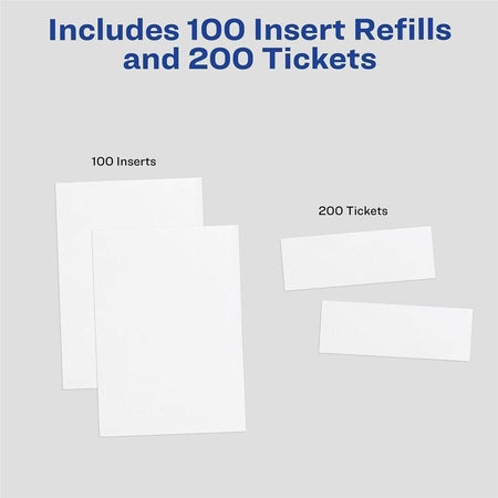 Avery® Vertical Name Badge and Ticket Insertsfor Laser and Inkjet Printers - Alternate-Image2