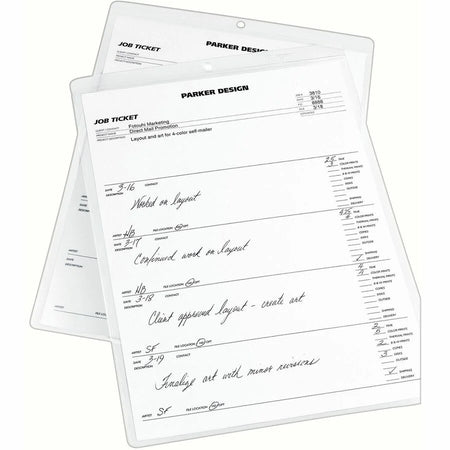 Avery Vinyl File Pocket: Clear 9’’ x 12’’ Heavyweight 10/Pack - Filing Jackets & Pockets