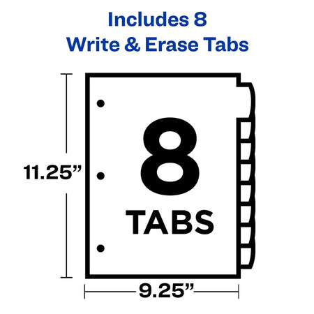 Avery Write & Erase Durable Plastic Dividers with Pocket - Alternate-Image9