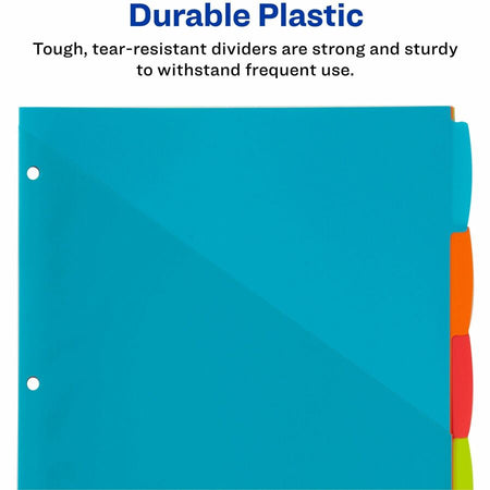Avery Write & Erase Durable Plastic Dividers with Pocket - Right