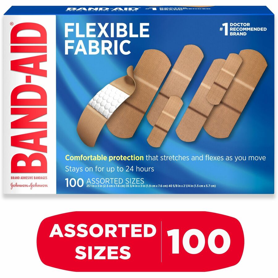Band-Aid Flexible Fabric Adhesive Bandages - Left