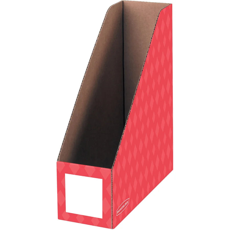 Bankers Box Magazine File Holder - Assorted Colors - Pack of 6 - Classroom Organizers