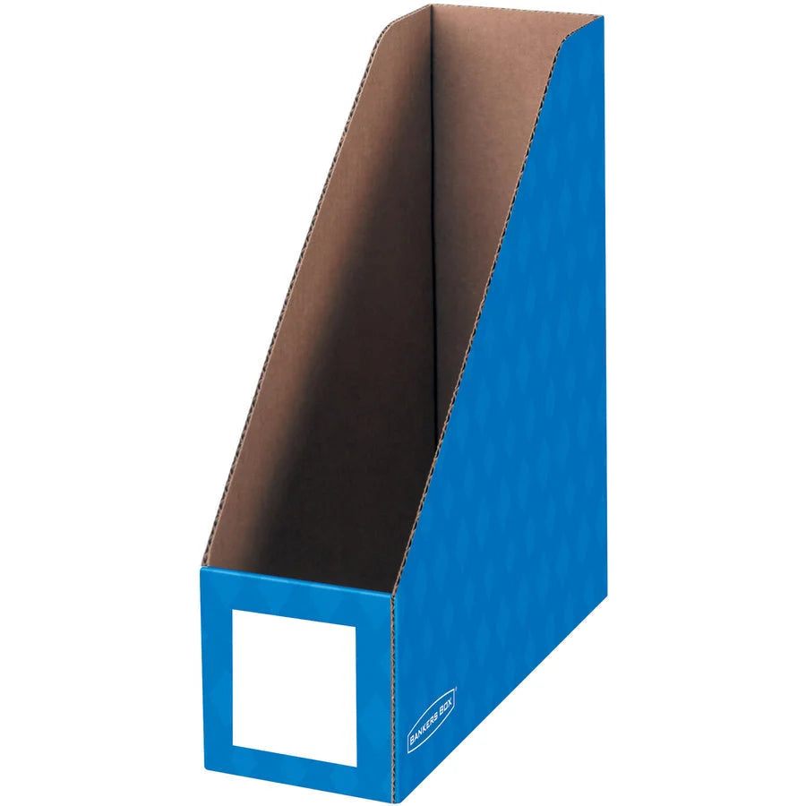 Bankers Box Magazine File Holder - Assorted Colors - Pack of 6 - Classroom Organizers