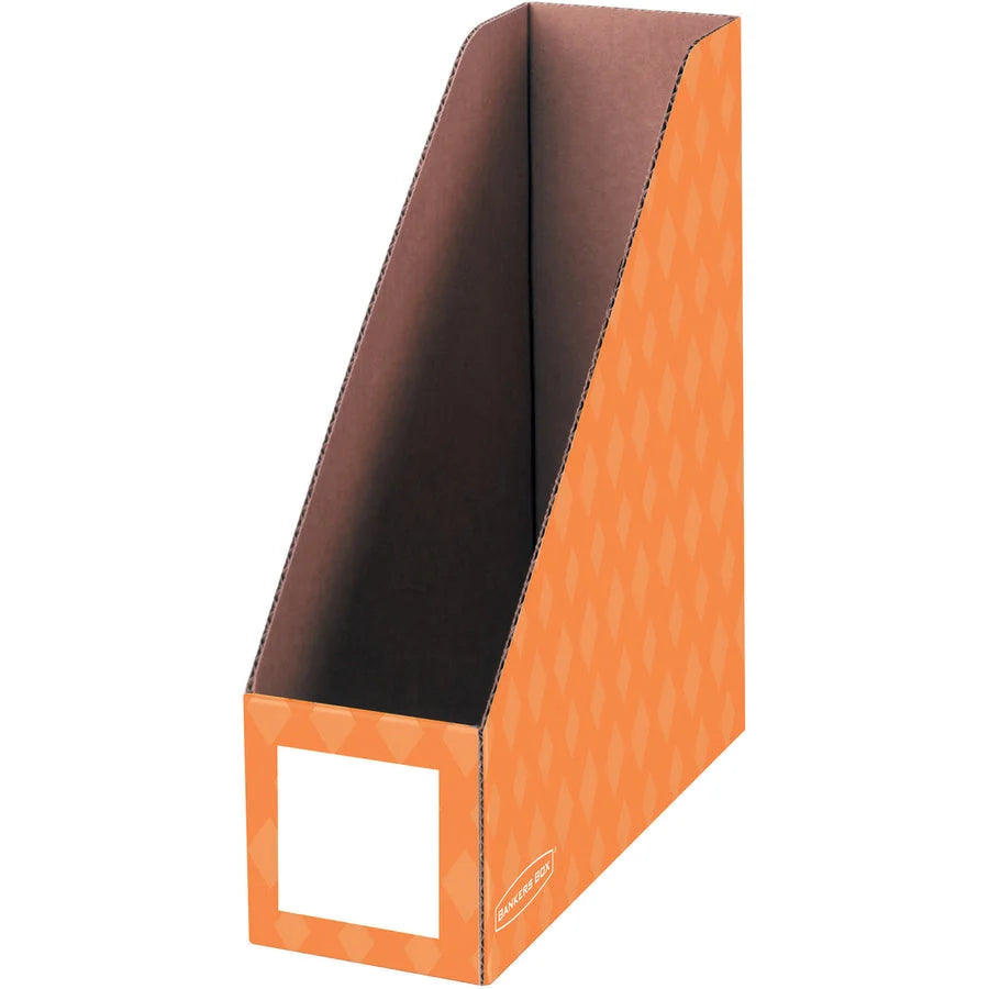 Bankers Box Magazine File Holder - Assorted Colors - Pack of 6 - Classroom Organizers