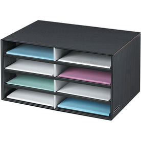 Bankers Box Pinstripe Literature File Sorter - Adjustable Desktop Organizer - Holders/Sorters