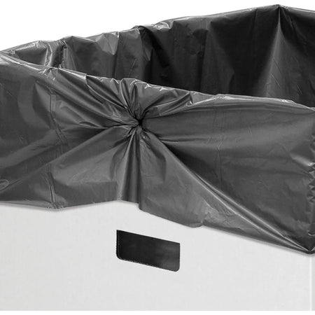 Bankers Box Recycling Bins: 50 gal 18x18x36 Corrugated Paper White/Green - 10/Pack - Bins