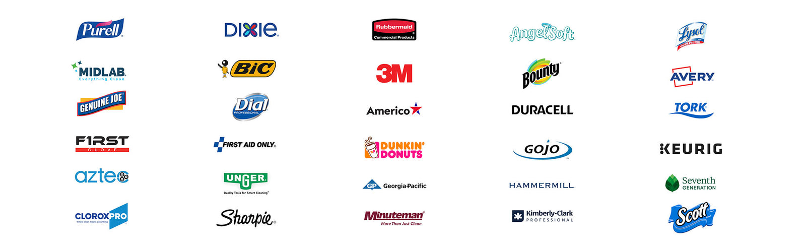 Banner with various logos