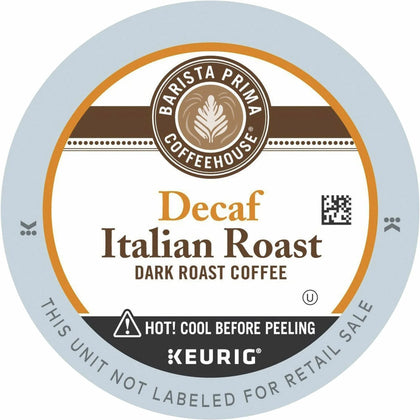 Barista Prima Coffeehouse® Italian Roast Decaf K-Cups - 24 Count - Coffee