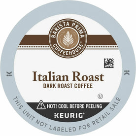 Barista Prima Coffeehouse® K-Cup Italian Roast Coffee - Compatible with Keurig Brewer - French/Dark - 24 / Box