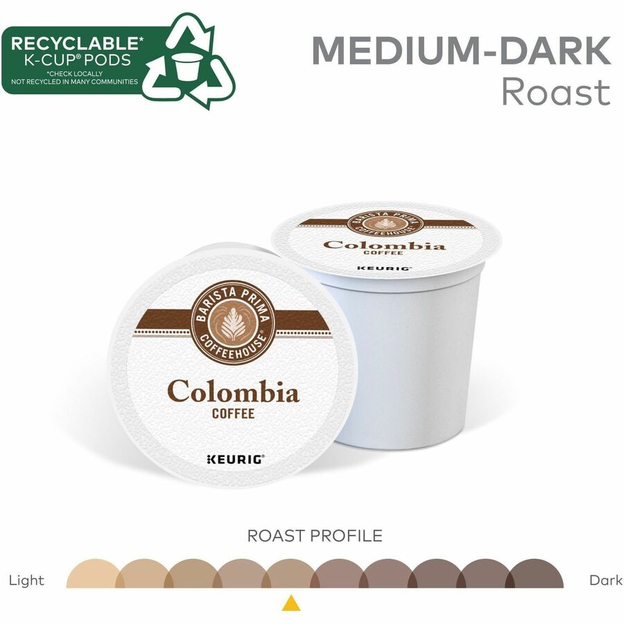 Barista Prima Coffeehouse® K-Cup Pod Colombia Coffee Keurig Single Serve Pods 24 Count