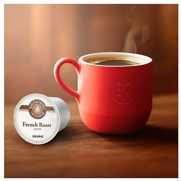 Barista Prima Coffeehouse® K-Cup Pod French Roast Keurig Single Serve Pods 24 Count - Compatible with Brewer - Coffee