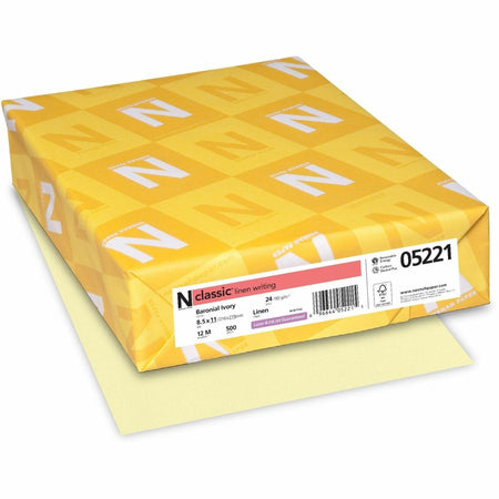 Baronial Ivory Classic Premium Paper: 24 lb Linen Finish 8.5’’ x 11’’ 500 Sheets - Copy & Printer Paper