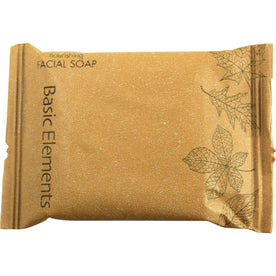 Basic Elements Nourishing Facial Soap - Clean Scent - 0.71 oz - Skin-Friendly Formula - 500/Carton - Hand Soaps/Cleaners