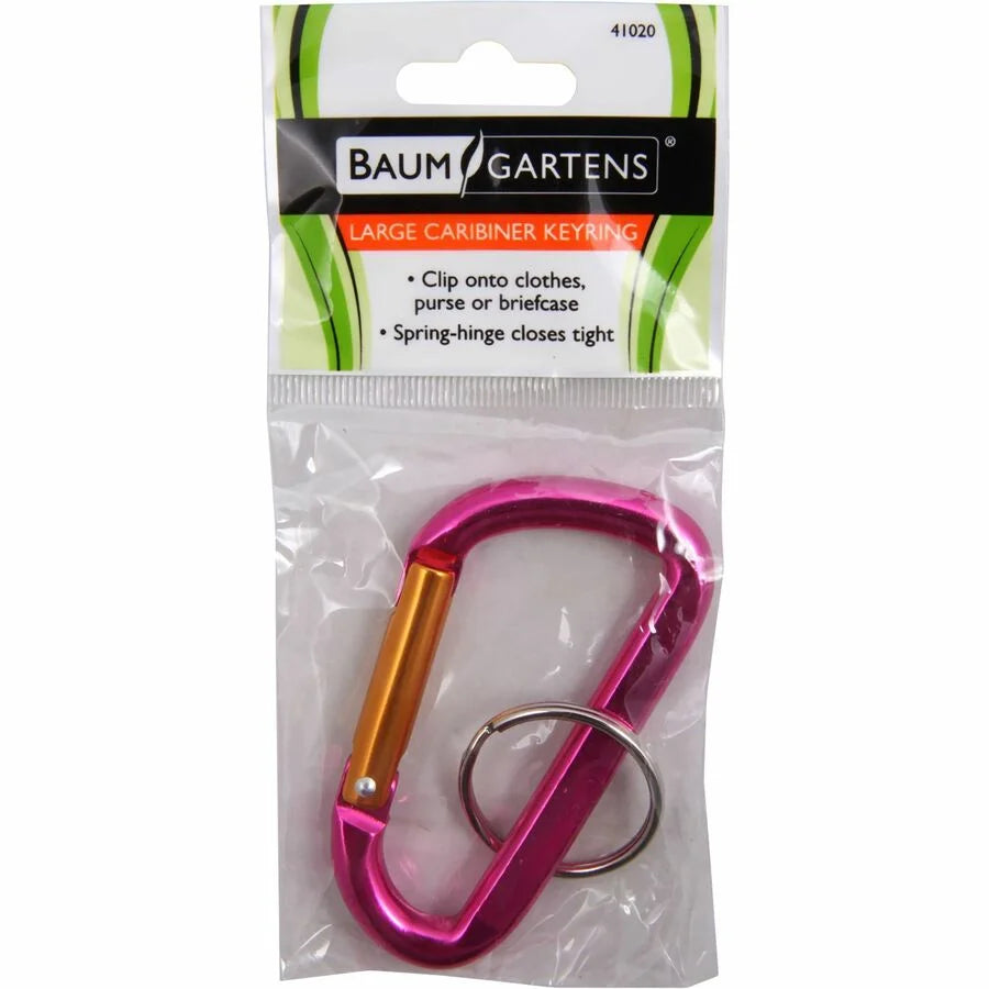Baumgartens Key Ring: Metal in Orange Silver Blue Purple - ID Badges & Supplies
