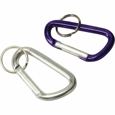 Baumgartens Key Ring: Metal in Orange Silver Blue Purple - ID Badges & Supplies