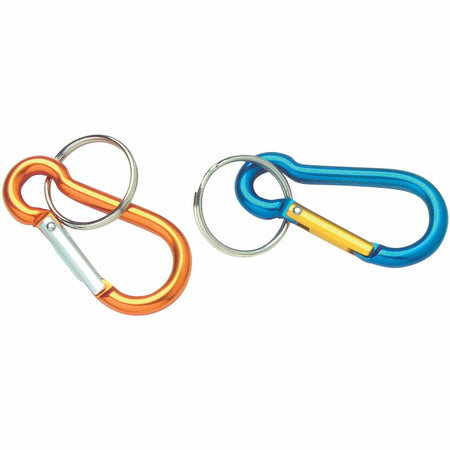 Baumgartens Key Ring: Metal in Orange Silver Blue Purple - ID Badges & Supplies