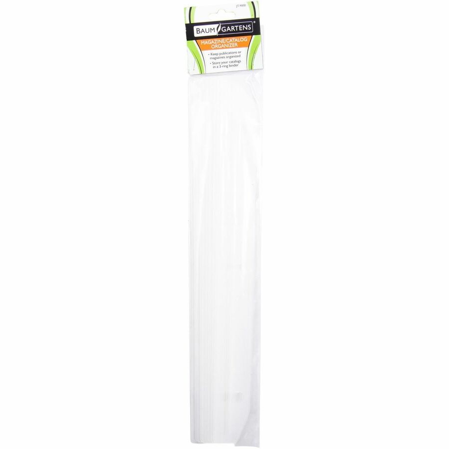 Baumgartens Magazine Organizer 12 Pack WHITE (JT-9000) - Alternate-Image3