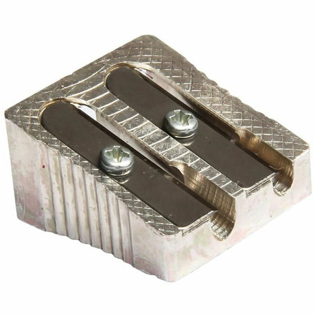 Baumgartens Pencil Sharpener Dual Hole SILVER (MR-2110) - 1100