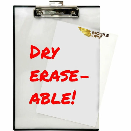Baumgartens Quick Reference Clipboard: 9’’ x 12’’ Vinyl Clear - 1 Each - Clipboards