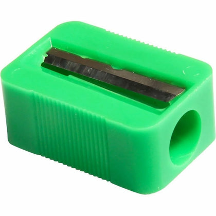 Baumgartens Slanted Face Pencil Sharpener: Handheld Single Hole in Assorted Colors - Sharpeners