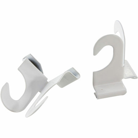 Baumgartens Suspended Ceiling Hooks 2 Pack WHITE (54510) - 30 lb (13.61 kg) Capacity - Durable - 2’’ Size - Mounting