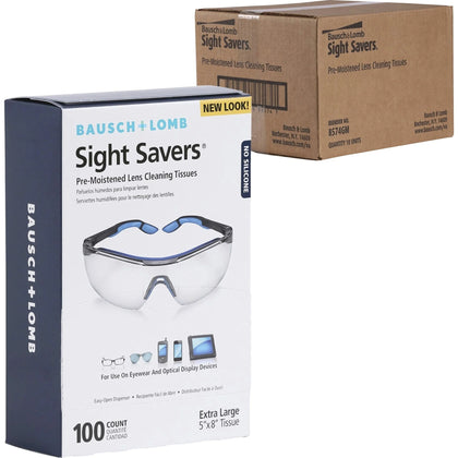 Bausch + Lomb Lens Cleaning Tissues: Anti-fog Anti-static Pre-moistened - Cleaners
