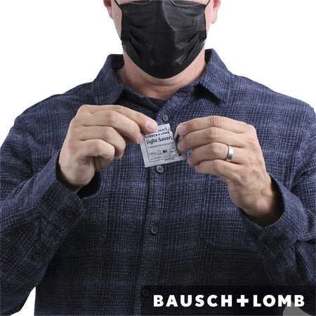 Bausch + Lomb Lens Cleaning Tissues - Pre-moistened Anti-fog Anti-static - 100/Box - Cleaners