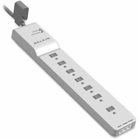 Belkin 7 Outlet Surge Protector - White 12ft Cord - Home/Office Essential - Power Cords & Protectors