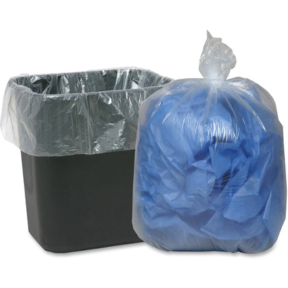 Berry Classic Clear Low-Density Can Liners - Small Size - 10 gal Capacity - Trash Bags &