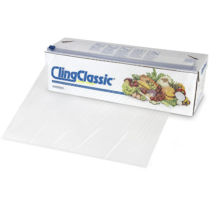 Berry Cling Classic Food Wrap: 18’’ x 2000 ft Length Dispenser - Clear Plastic - Storage