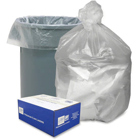 Berry Extra Large 56 gal Waste Can Liners - High Density - Natural Resin - 200/Carton - Trash Bags &