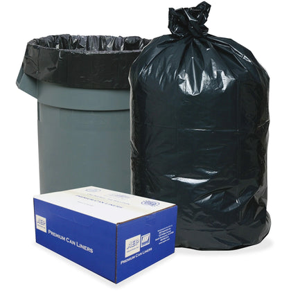 Berry Heavy-duty Opaque Low-density Liners - 30 gal Capacity - 36’’ x 30’’ - 0.60 mil Thickness - Black/Brown