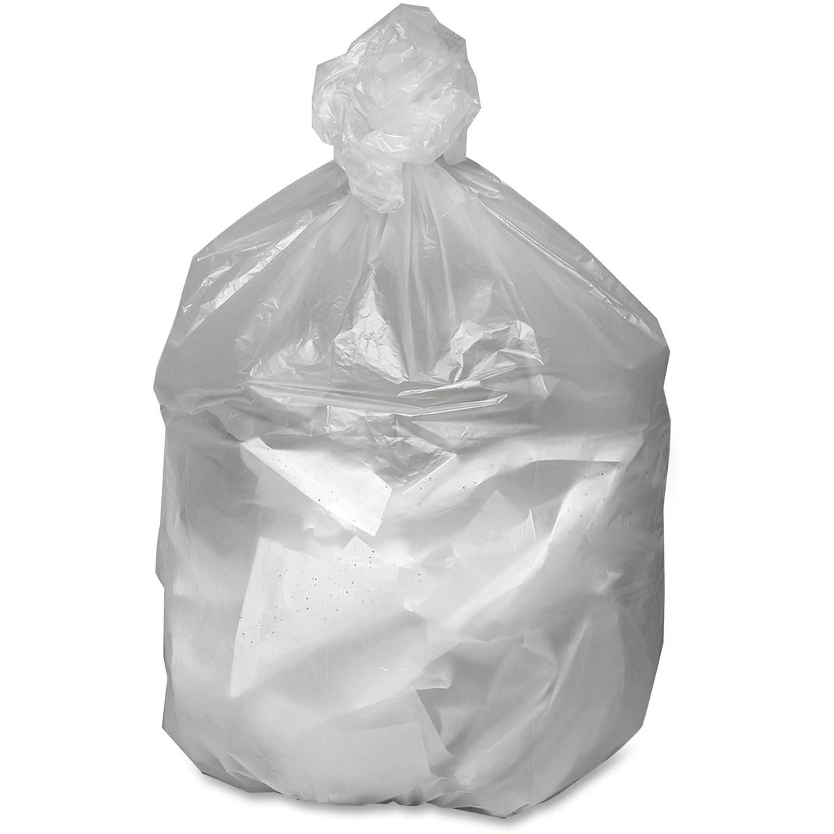 Berry Large 45 gal Translucent Waste Can Liners - High Density - 250/Box - Trash Bags &