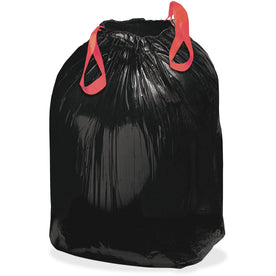Berry Medium Size Drawstring Trash Liners - 33 gal Capacity - Office Waste - Bags &